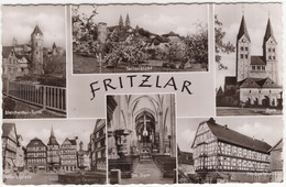 Fritzlar - Bleichentor-Turm, Dom, Marktplatz, Hochzeitshaus Usw - (Deutschland) - 1956 - Fritzlar