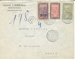 1924- Enveloppe RECCOMMANDEE  De MORAMANGA  Affr. à 85 C  Pour La France - Cartas & Documentos