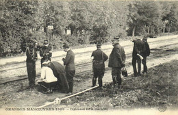 GRANDES MANOEUVRES  1909 Experience Sur La Voie Ferrée RV - Manovre