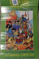 Affiche CONVARD Didier Festival BD Creil 1998 (Tintin Donald Holmes..) - Affiches & Offsets