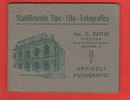 Vicenza Porta Foto Ditta Raschi C.so Umberto Anni 40 Con 6 Foto E Negativi - Proiettori Cinematografiche