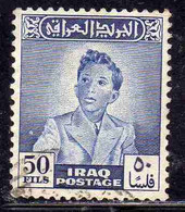 IRAQ IRAK 1950 1951 KING FAISAL II 50f USED USATO OBLITERE' - Irak