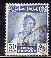 IRAQ IRAK 1950 1951 KING FAISAL II 50f USED USATO OBLITERE' - Irak