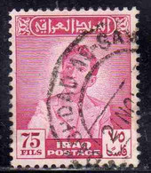 IRAQ IRAK 1948 KING FAISAL II 75f USED USATO OBLITERE' - Irak