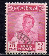 IRAQ IRAK 1948 KING FAISAL II 75f USED USATO OBLITERE' - Irak