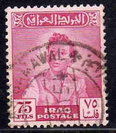 IRAQ IRAK 1948 KING FAISAL II 75f USED USATO OBLITERE' - Irak