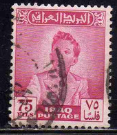 IRAQ IRAK 1948 KING FAISAL II 75f USED USATO OBLITERE' - Irak