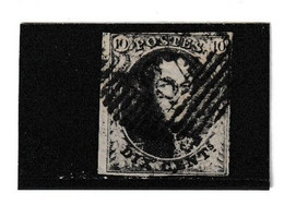 BELGIQUE.  (Y&T) 1851 - N°6.  * Médaillons *    10c   Oblit  -  87  GRUPONT.  4 Marges. - 1849-1865 Médaillons (Autres)