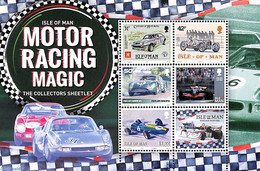 Isle Of Man 2021 Present From The Post 6v M/s, Mint NH, Sport - Transport - Autosports - Automobiles - Cars