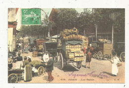 Cp, Reproduction, Commerce , LES HALLES , 75, Paris , Ed. Société Générale - Plazas De Mercados