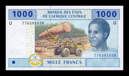 Central African St. Camerún 1000 Francs 2002 (2020) Pick 207Ue SC UNC - Cameroun