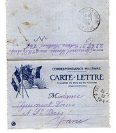 TB 3467 - MILITARIA / Carte - Lettre En Franchise Militaire / Mr L. GUIMIOT Au 299 è Rgt D'Inf SP 121 Pour SAINT - BRIS - Oorlog 1914-18