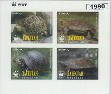 M1990 - RUSSIAN STATE, IMPERF SHEET: WWF, Turtles, Reptiles  R04.22 - Oblitérés