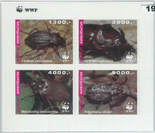 M1991 - RUSSIAN STATE, IMPERF SHEET: WWF, Beatles, Cockroaches, Insects  R04.22 - Usados