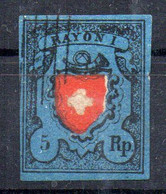 Sello Nº 14 De Suiza - 1843-1852 Federal & Cantonal Stamps