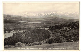 ROYAUME UNI ECOSSE MORAY GRANTOWN ON SPEY : THE SNOW CLAD CAIRNGORMS FROM VIEW POINT - CARTE PHOTO GLACEE WHITE DUNDEE - Moray