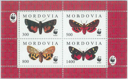 M1999 - RUSSIAN STATE, SHEET: WWF, Butterflies, Insects  R04.22 - Usados