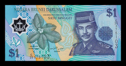 Brunei 1 Ringgit 1996 Pick 22a Polymer SC UNC - Brunei