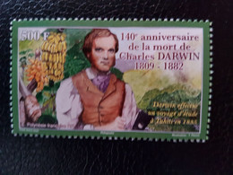 Polynesia 2022 Polynesie Charles DARWIN 140th Ann Death Boat Fruit Bananas 1v Mnh - Unused Stamps