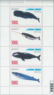 M2024 - RUSSIAN STATE, MINIATURE SHEET: WWF, Whales, Marine Fauna  R04.22 - Gebraucht