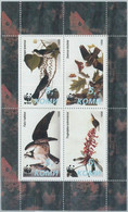 M2025 - RUSSIAN STATE, MINIATURE SHEET: WWF, Birds Of Prey, Butterflies, Fauna  R04.22 - Usati