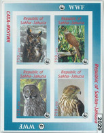 M2029 - RUSSIAN STATE, MINIATURE SHEET: WWF, Owls, Birds Of Prey  R04.22 - Oblitérés