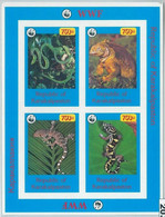 M2034 - RUSSIAN STATE, MINIATURE SHEET: WWF, Reptiles, Lizards, Snakes  R04.22 - Gebruikt