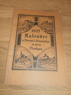 Kalender - Naabgau 1925, Heimatpflege , Weiden , Ahnen , Ahnenforschung , Heimatkalender !!! - Rare