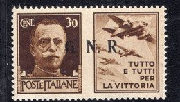 Repubblica Sociale - Propaganda Di Guerra - 30 Cent. ** MNH - Kriegspropaganda