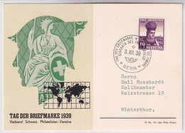 Schweiz - 1939 Tag Der Briefmarke / Journée Nationale Du Timbre - BERN - D - Giornata Del Francobollo