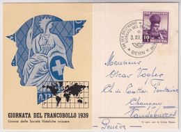 Schweiz - 1939 Tag Der Briefmarke / Journée Nationale Du Timbre - BERN - I - Giornata Del Francobollo