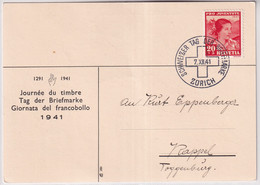 Schweiz - 1941 Tag Der Briefmarke / Journée Nationale Du Timbre -ZÜRICH - Giornata Del Francobollo