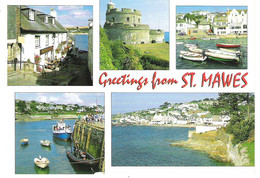 SCENES FROM ST. MAWES, CORNWALL, ENGLAND. UNUSED POSTCARD J6 - Falmouth