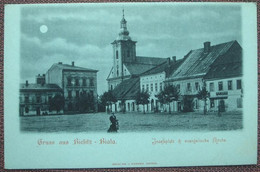 Bielsko-Biała / Bielitz-Biala - Mondscheinkarte Josefsplatz Und Evangelische Kirche - Poland