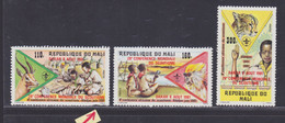 MALI N°  429 à 431 ** MNH Neufs Sans Charnière, Défaut Dents (D8072) Scoutisme, Surchargés - 1981 - Mali (1959-...)