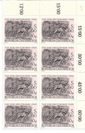 3206w: Österreich 1959: ANK 1089 ** Bogenteil 8 Stück Römisches Pferdefuhrwerk (Tag Der Briefmarke) - Diligences