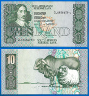 Afrique Du Sud 10 Rand 1985 1990 Sign 6 Titre En Afrikaner De Cock Animal South Africa Animal Paypal OK - Sudafrica