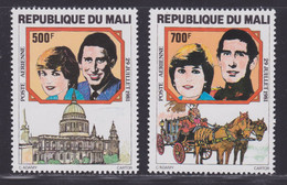 MALI AERIENS N°  432 & 433 ** MNH Neufs Sans Charnière, TB (D8085) Mariage De Charles Et Lady Diana - 1981 - Mali (1959-...)