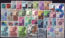 1967 - Europa CEPT - Année Complète - 19 Pays, 39 Valeurs  ** - Annate Complete