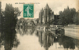 Josselin * Vue Sur Le Château Et Le Fort * Péniche Batellerie - Josselin