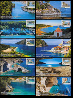 Greece 2022 Self-adhesive Booklet Travelling In Greece Heptanese Unofficial FDC - FDC