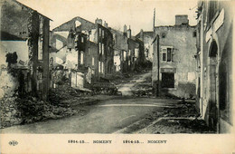 Nomény * Une Rue De La Ville * Ww1 War Guerre 14/18 * En 1914 1915 * Cachet Au Dos 3ème Compagnie Ouvriers Aviation - Nomeny