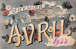 CPA Premier Avril - 1955 - I R N - Illustration Poisson - Erster April