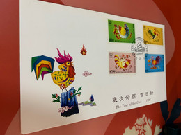 Hong Kong Stamp FDC 1993 Cock - Neufs