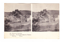 Carte Stéréoscopique  - Série 20 : De MELREUX à LAROCHE - LA ROCHE EN ARDENNE ,Vue Sur Les Ruines Du Château  N°4 (B303) - Marche-en-Famenne