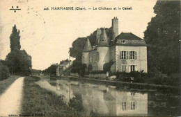 Marmagne * Vue Sur Le Château Et Le Canal * Chemin - Autres & Non Classés