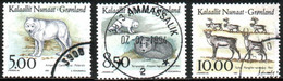 Grönland  1993  Einheimische Spinnen I  (3 Gest. (used) Kpl. )  Mi: 239-241 (8 EUR) - Gebraucht