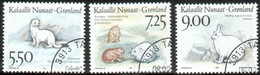Grönland  1994  Einheimische Säugetiere II  (3 Gest. (used) Kpl. )  Mi: 249-251 (7,5 EUR) - Gebraucht