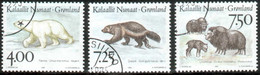 Grönland  1995  Einheimische Säugetiere III  (3 Gest. (used) Kpl. )  Mi: 274-276 (6 EUR) - Gebraucht