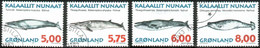 Grönland  1997  Grönländische Wale II  (4 Gest. (used) Kpl. )  Mi: 305-308 (8 EUR) - Gebraucht